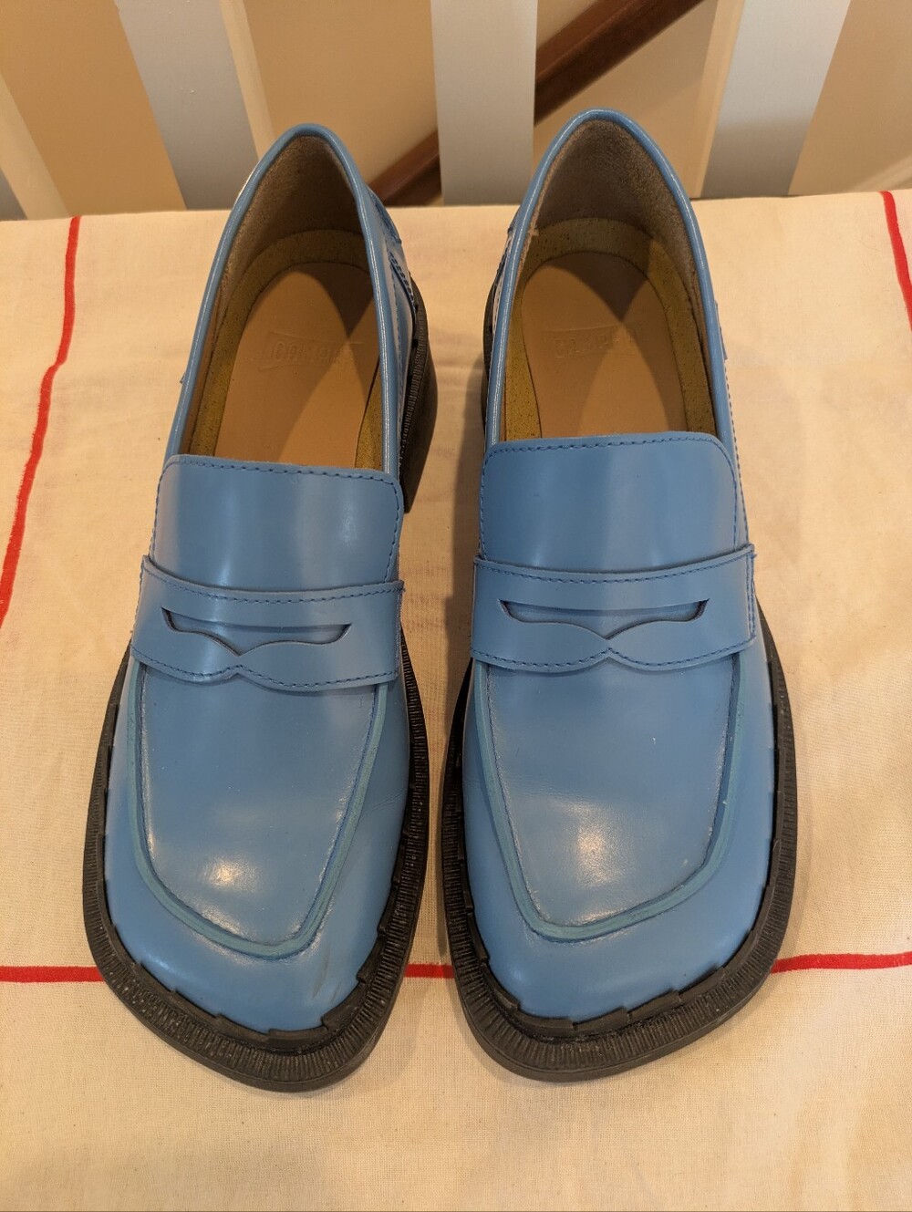Camper Taylor Loafers Blue Size 39 Blue - Picture 4 of 7
